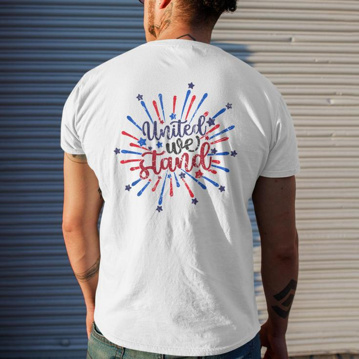 United We-Stand 4Th Of July 2023 Patriotic American Usa Flag Mens Back Print T-shirt Gifts for Him