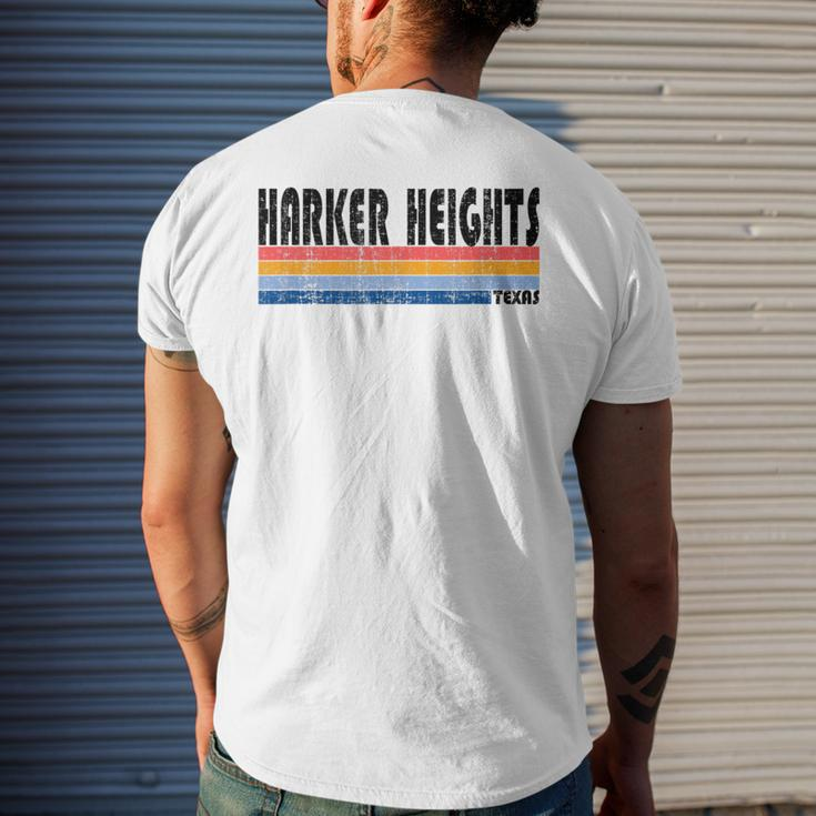 Vintage 70S 80S Style Harker Heights Tx Men's T-shirt Back Print Gifts for Him