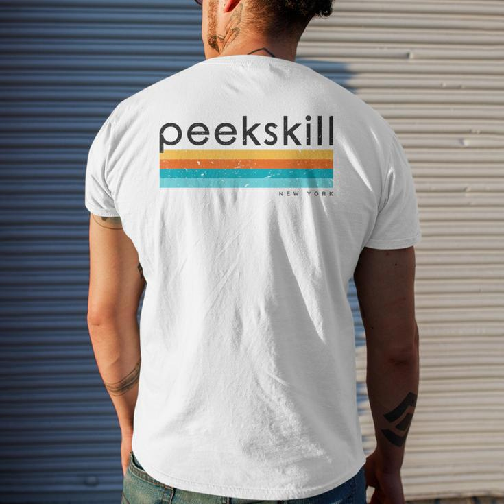 Vintage Peekskill New York Retro Men's T-shirt Back Print Gifts for Him