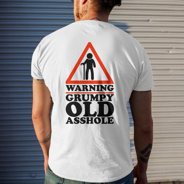 Grumpy Boomer Warning Grumpy Old Asshole Gen X And Baby Boomers Men's Back Print T ...