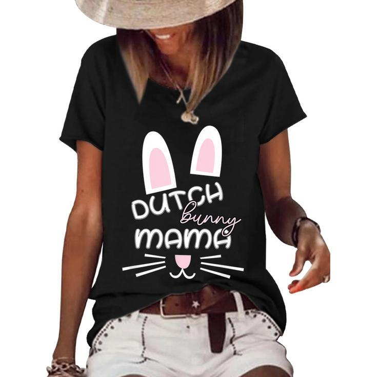 Dutch Rabbit Mum Rabbit Lover  Gift For Women Women's Short Sleeve Loose T-shirt
