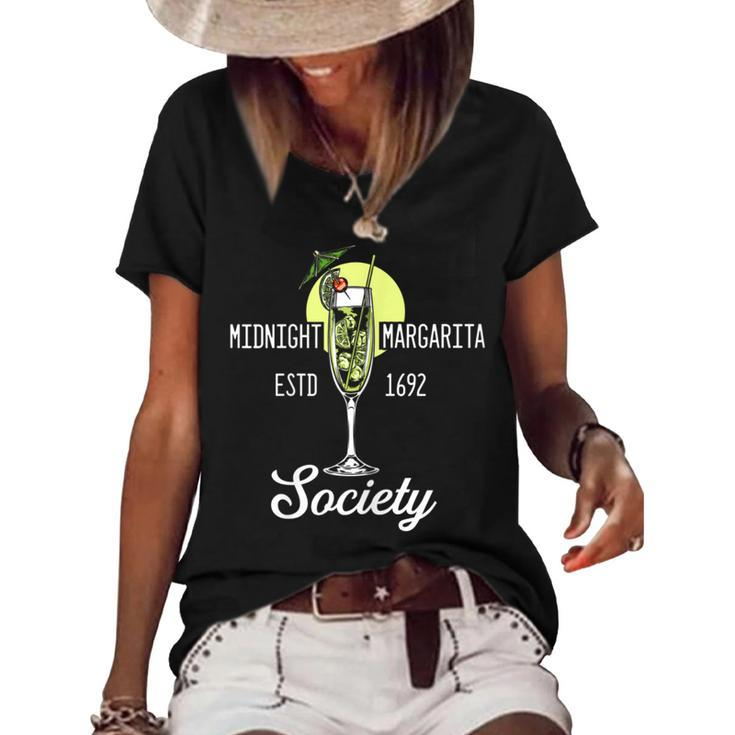 Midnight Margaritas Estd 1692 Society Women's Loose T-shirt