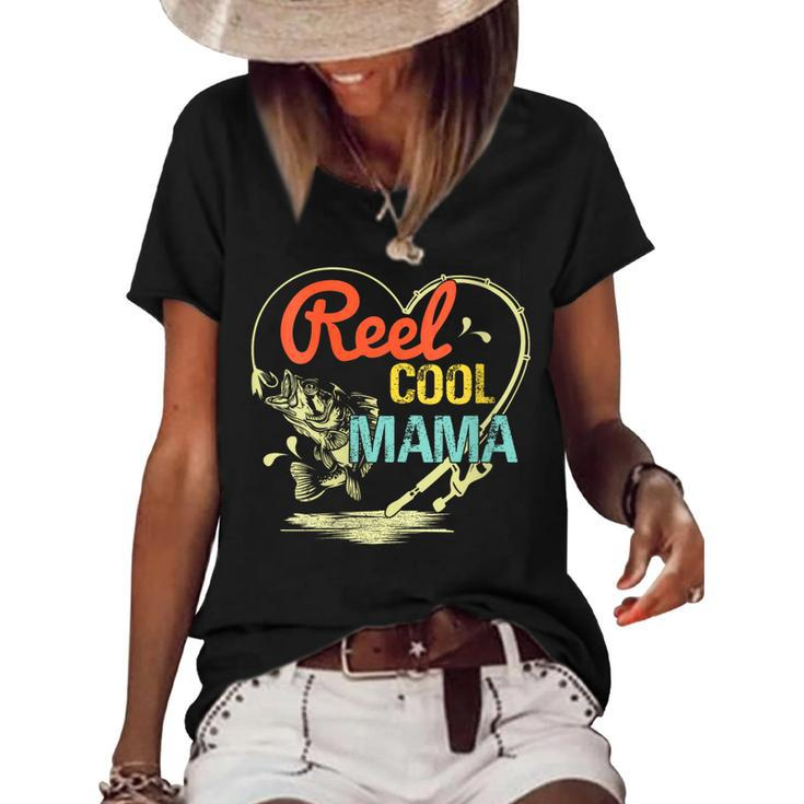 Reel Cool Mama Fishing Mothers Day For  Gift For Womens Gift For Women Women's Short Sleeve Loose T-shirt