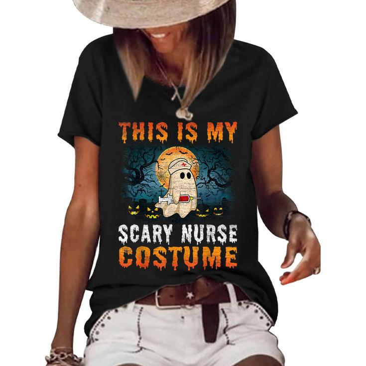 This Is My Scary Nurse Costume Halloween Girls Women's Loose T-shirt