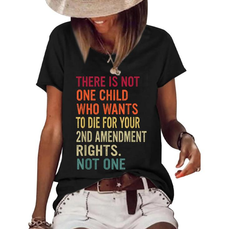 There Is Not One Child Who Wants To DI-E For Your 2Nd  Women's Short Sleeve Loose T-shirt