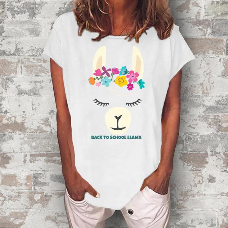 Kids Back To School Llama - Girls Kindergarten Grade 1 2 3 4 5 For Llama Lovers Women's Loosen T-Shirt