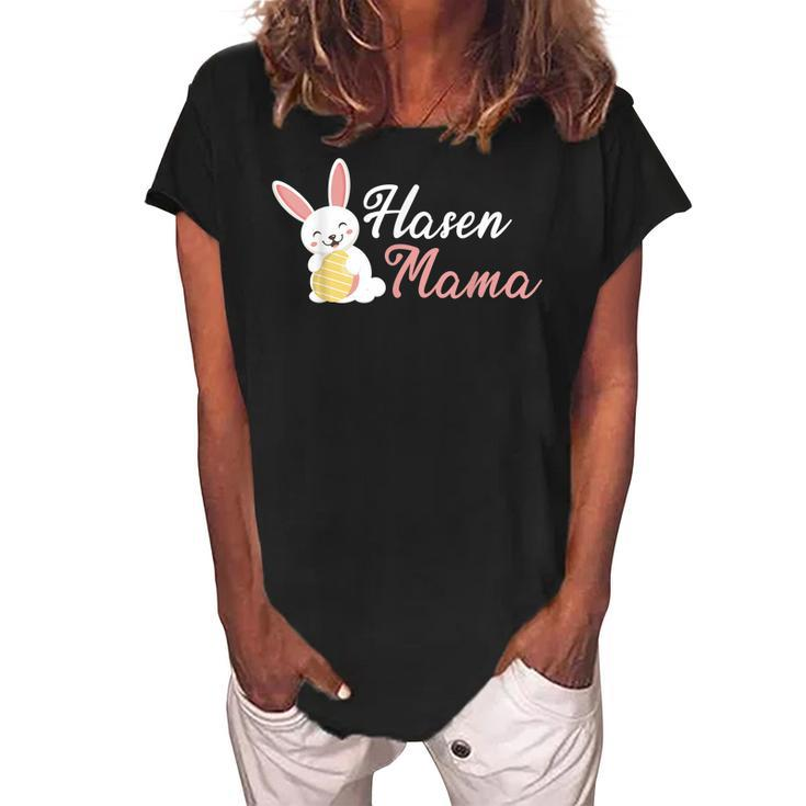 Rabbit Mum Easter Rabbit Mum Rabbit  Gift For Women Women's Loosen Crew Neck Short Sleeve T-Shirt