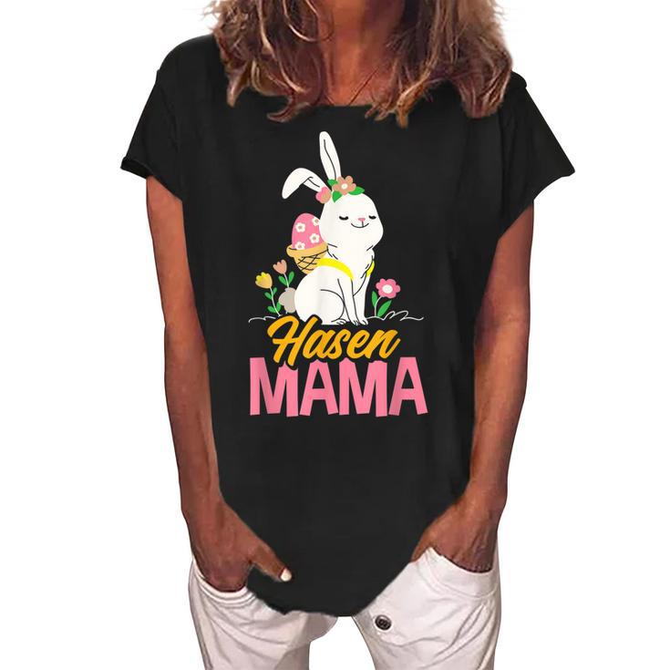 Rabbit Pet Rabbit Mum  Gift For Women Women's Loosen Crew Neck Short Sleeve T-Shirt
