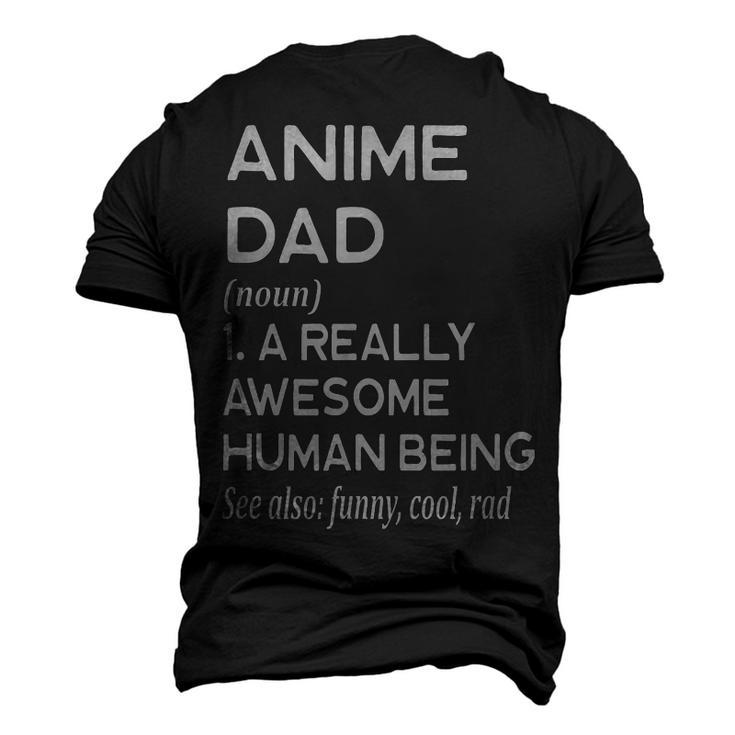 Anime Dad Definition Men's 3D T-Shirt Back Print