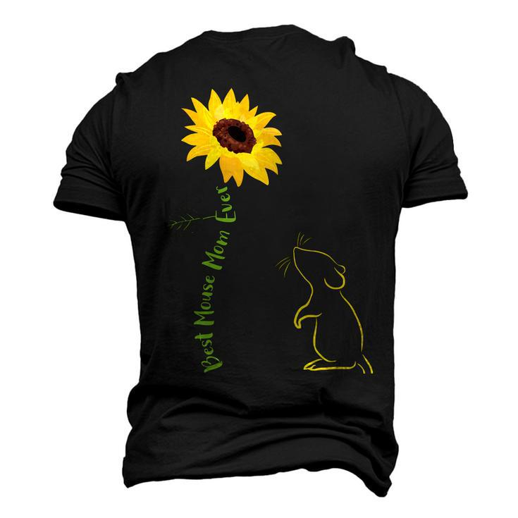 Best Mouse Mom Ever Sunflower Mouse Mama Mouse Mouse Men's 3D T-Shirt Back Print