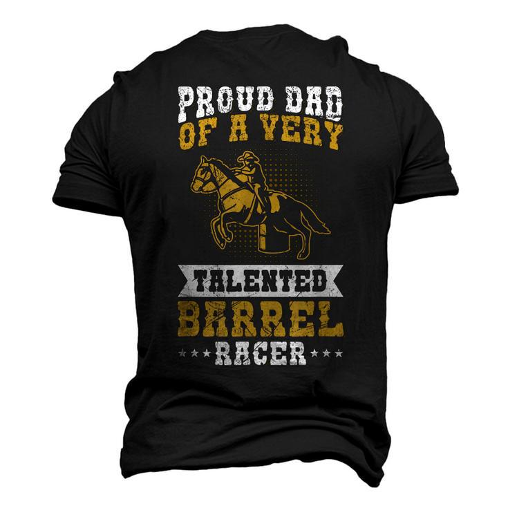 Cowgirls & Barrel Racing For A Dad Of A Barrel Racer Men's 3D T-shirt Back Print
