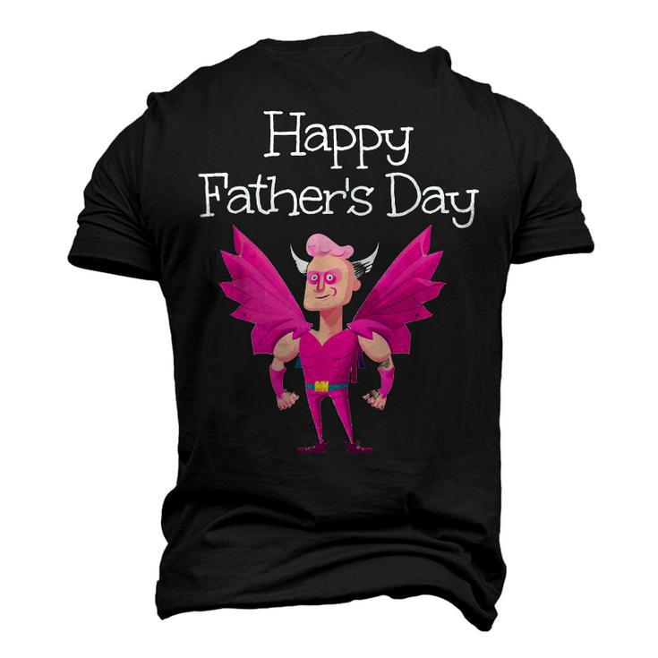 Embarrassing Dad In Girl Colors Happy Fathers Day Men's 3D T-Shirt Back Print