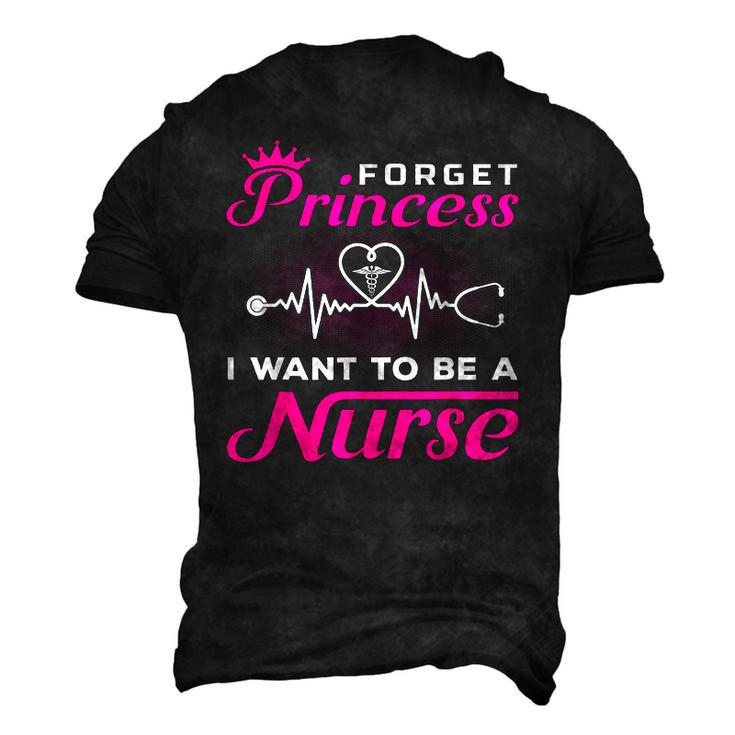 Future Nurse Forget Princess I Want To Be A Nurse Men's 3D T-Shirt Back Print