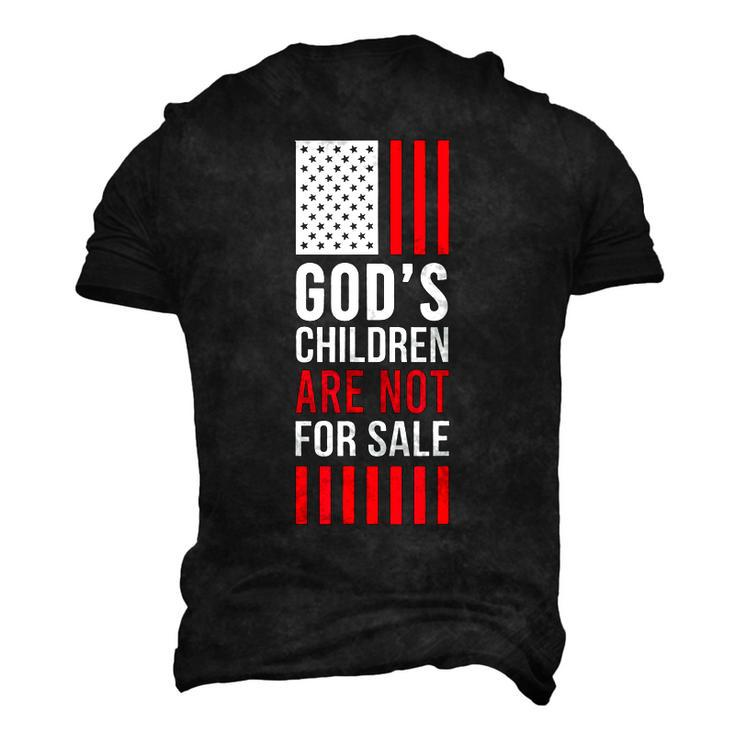 Gods Children Are Not For Sale Men's 3D T-Shirt Back Print