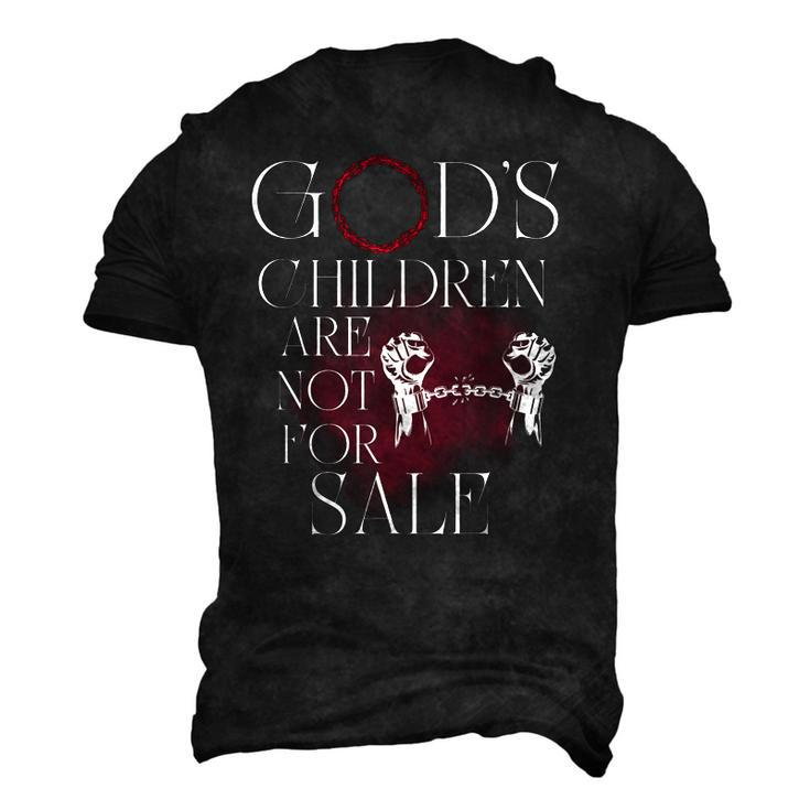 Gods Children Are Not For Sale Jesus Christ Christian Women Christian Men's 3D T-Shirt Back Print