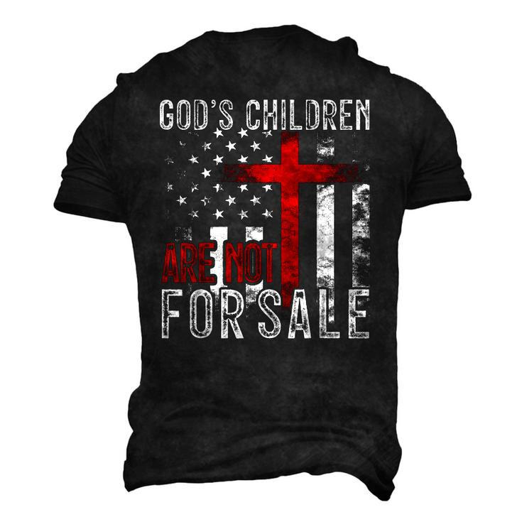 Gods Children Are Not For Sale Political Political Men's 3D T-Shirt Back Print