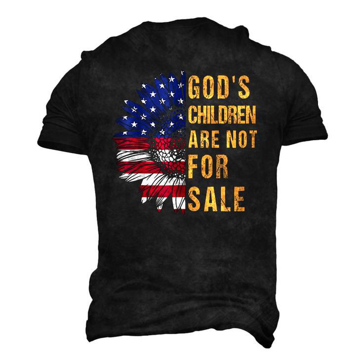 Gods Children Are Not For Sale Political Men's 3D T-Shirt Back Print