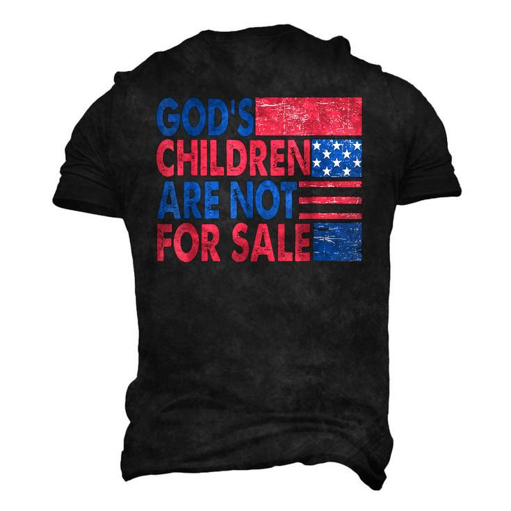 Gods Children Are Not For Sale Retro Trendy Quotes Quotes Men's 3D T-Shirt Back Print