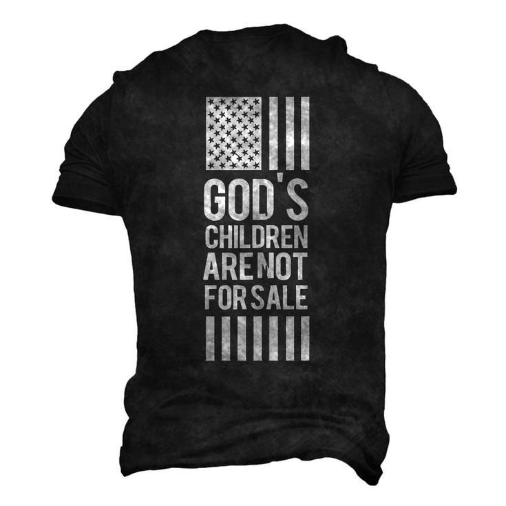 Gods Children Are Not For Sale Saying Gods Children Men's 3D T-Shirt Back Print