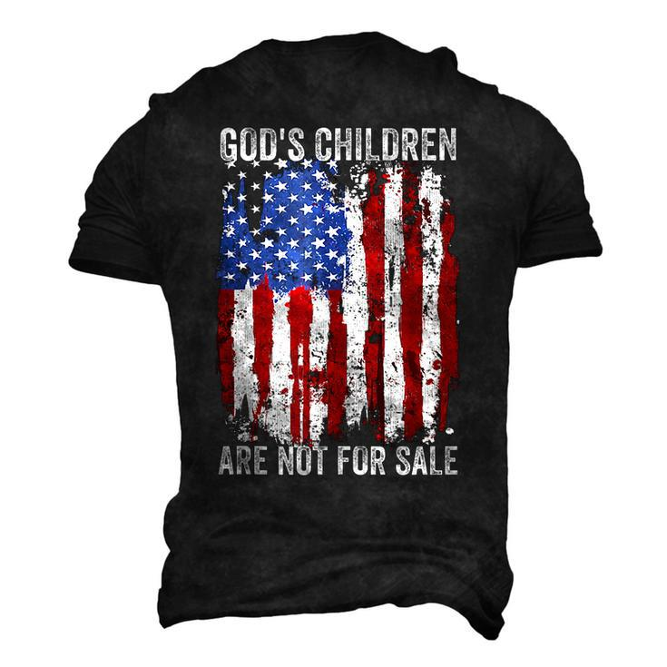 Gods Children Are Not For Sale Vintage Gods Children Men's 3D T-Shirt Back Print