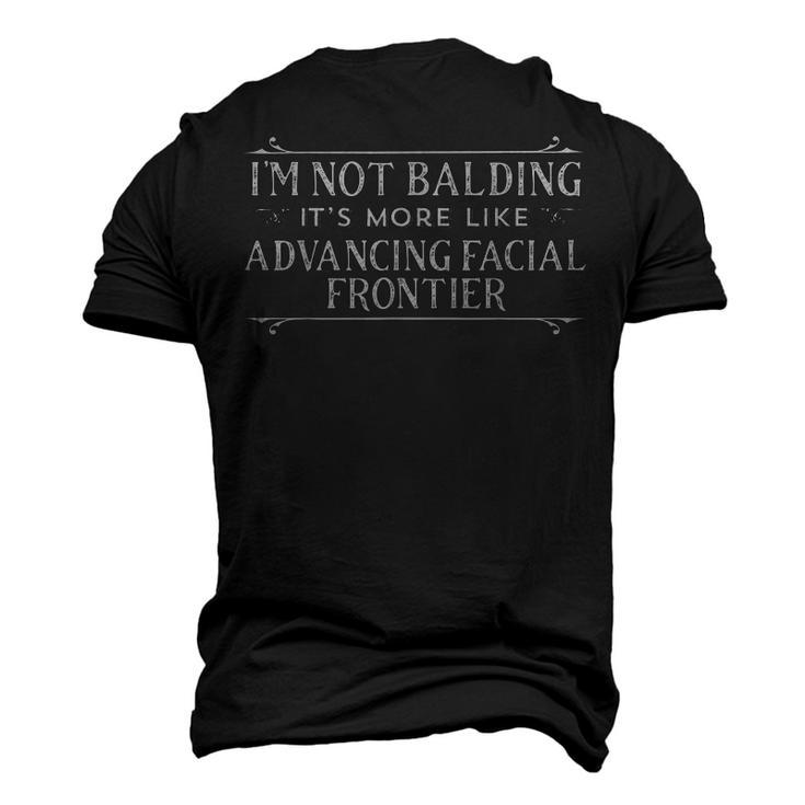 Not Bald Advancing Facial Frontier Apparel Bald Dad  Men's 3D T-Shirt Back Print