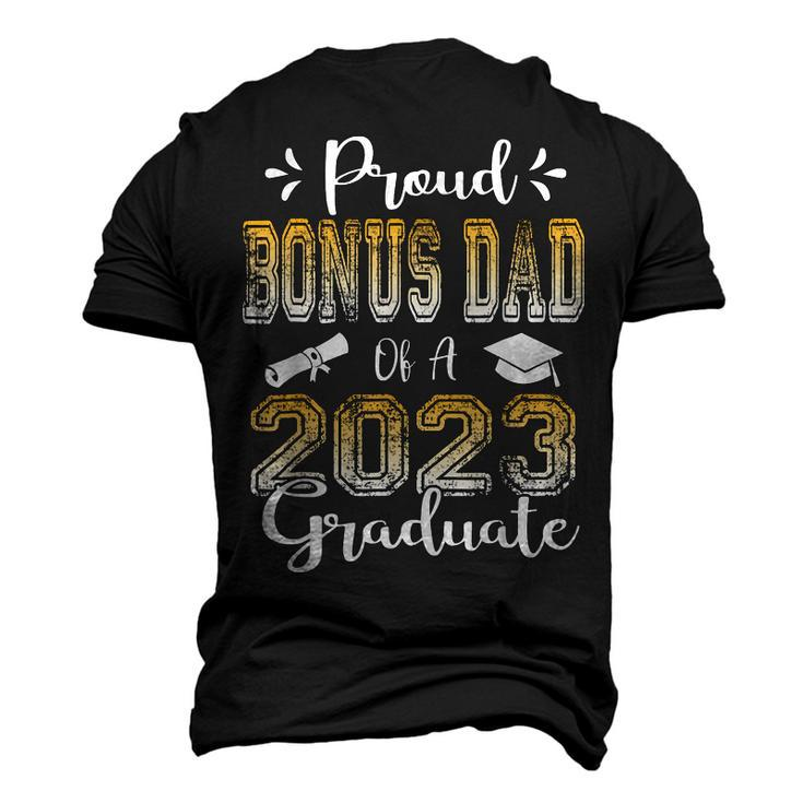 Proud Bonus Dad Of A Class Of 2023 Graduate Senior 2023 Men's 3D T-shirt Back Print