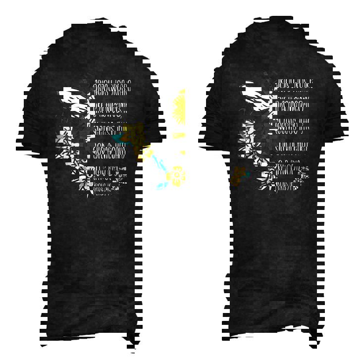 Proverbs 1624 Gracious Words Are Like A Honeycomb Quote Men's 3D T-Shirt Back Print