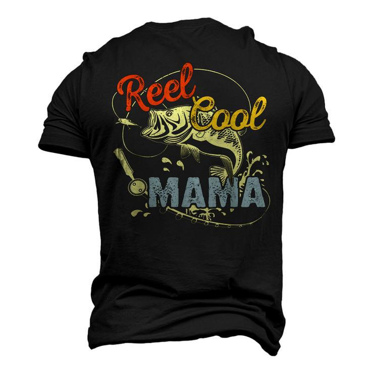Retro Reel Cool Mama Fishing Lover Men's 3D T-Shirt Back Print
