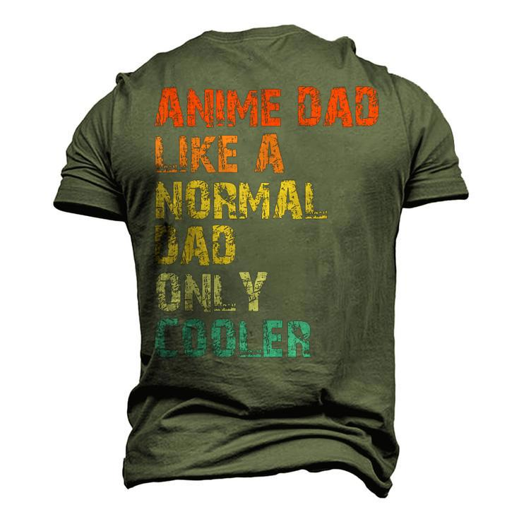 Anime Dad Like A Normal Dad But Cooler Fathers Day Anime Men's 3D T-Shirt Back Print