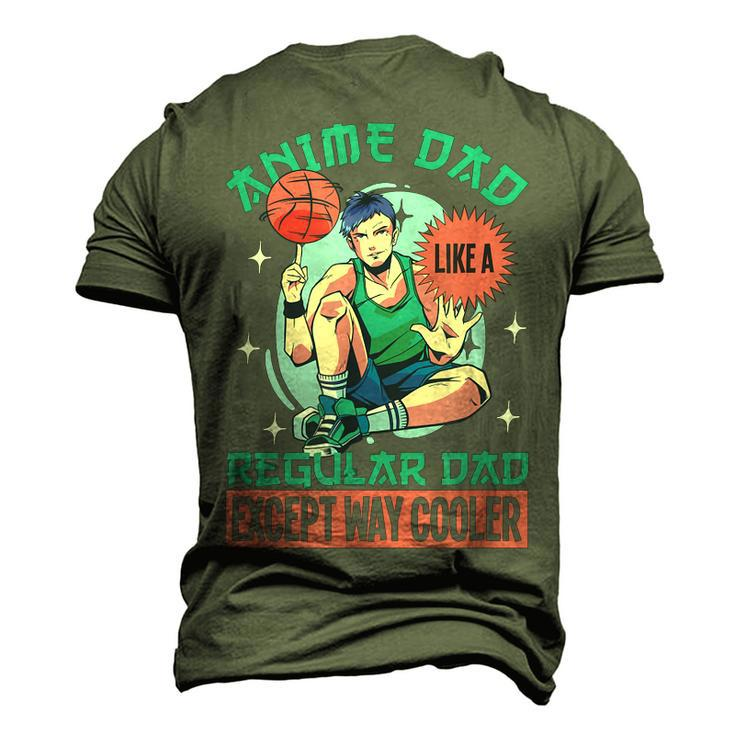 Anime Dad Like A Regular Dad Except Way Cooler Men's 3D T-Shirt Back Print