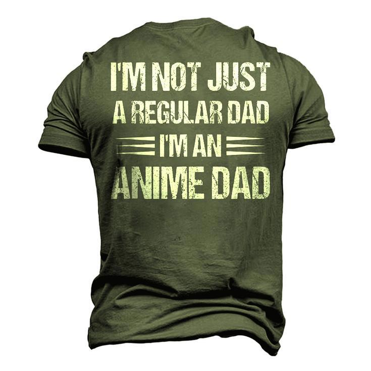 Anime Fathers Birthday Im An Anime Dad Fathers Day Anime Men's 3D T-Shirt Back Print
