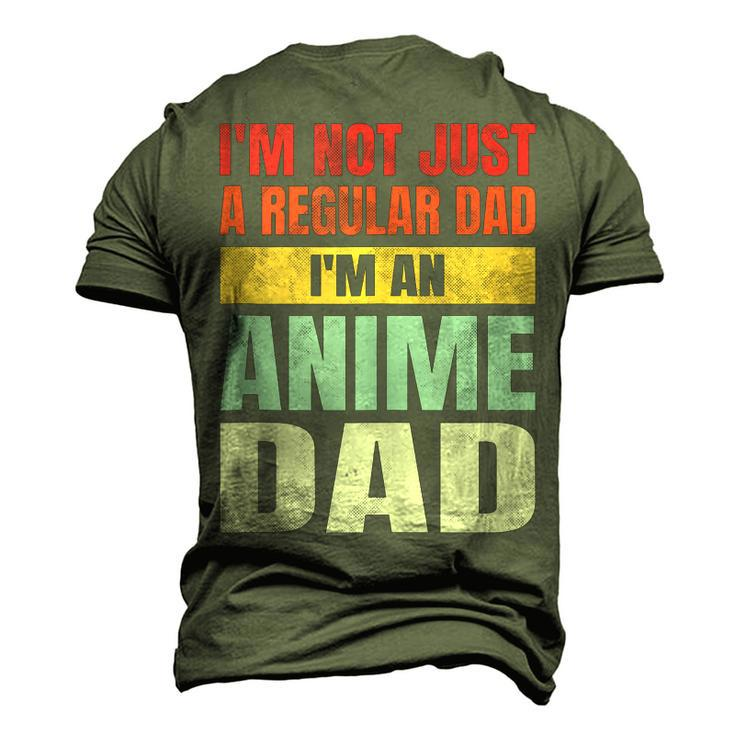 Anime Fathers Birthday Im An Anime Dad Retro Vintage Men's 3D T-Shirt Back Print