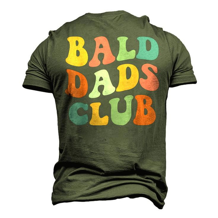 Bald Dads Club Dad Fathers Day Bald Head Joke Men's 3D T-Shirt Back Print