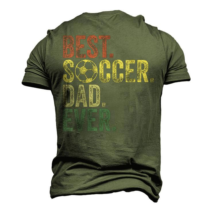 Best Soccer Dad Ever Daddy Fathers Day Vintage Womens Men's 3D T-shirt Back Print