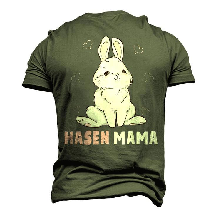 Cute Bunny Easter Rabbit Mum Rabbit Mum Men's 3D T-Shirt Back Print