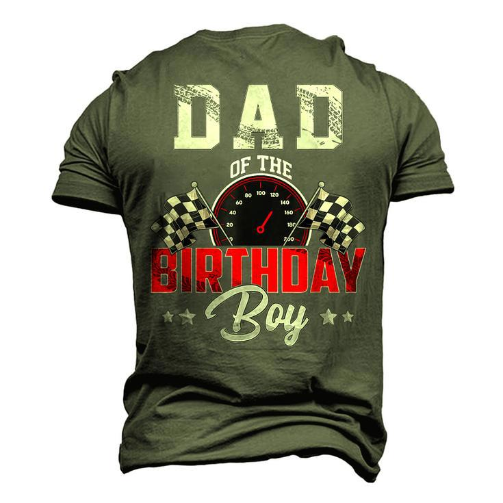 Dad Of The Birthday Boy Race Car Racing Car Driver Father Men's 3D T-shirt Back Print
