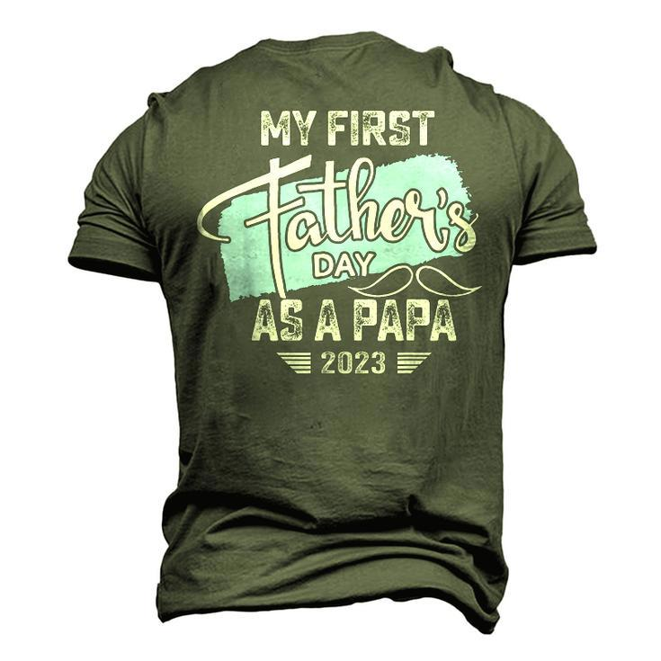 My First Fathers Day As A Papa 2023 Father Day Men's 3D T-shirt Back Print