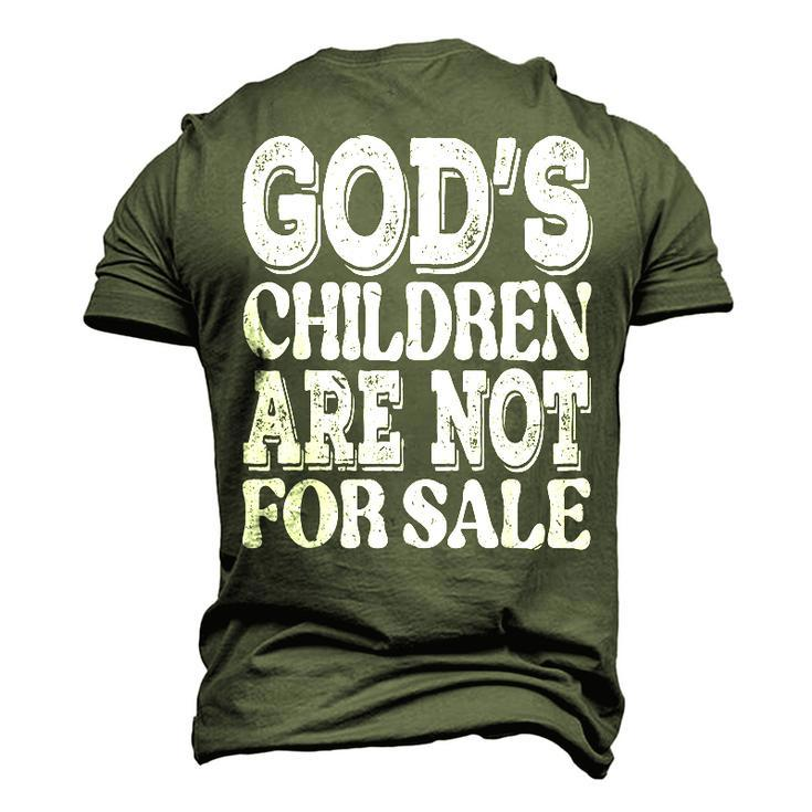 Gods Children Are Not For Sale Quotes Quotes Men's 3D T-Shirt Back Print