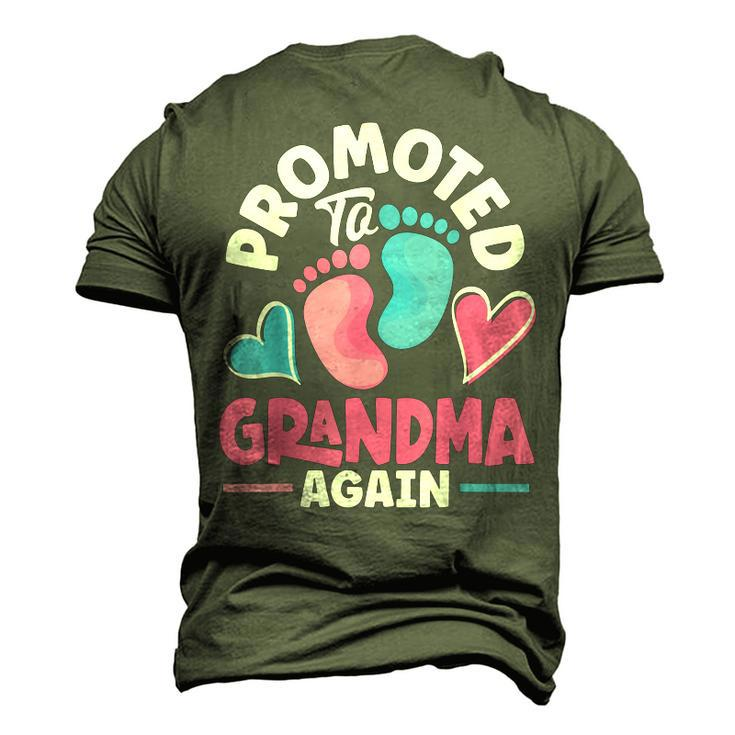 Grandparents Day Grandma Grandpa Promoted To Grandma Again Men's 3D T-shirt Back Print