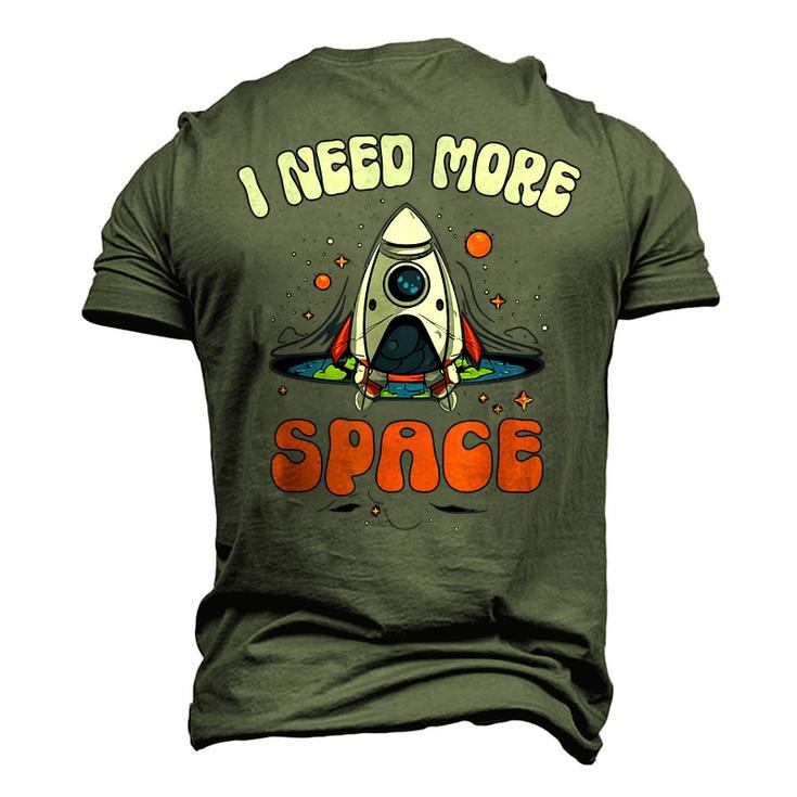 I Need More Space Dad I Teach Space Crew Tech Camp Mom Men's 3D T-Shirt Back Print