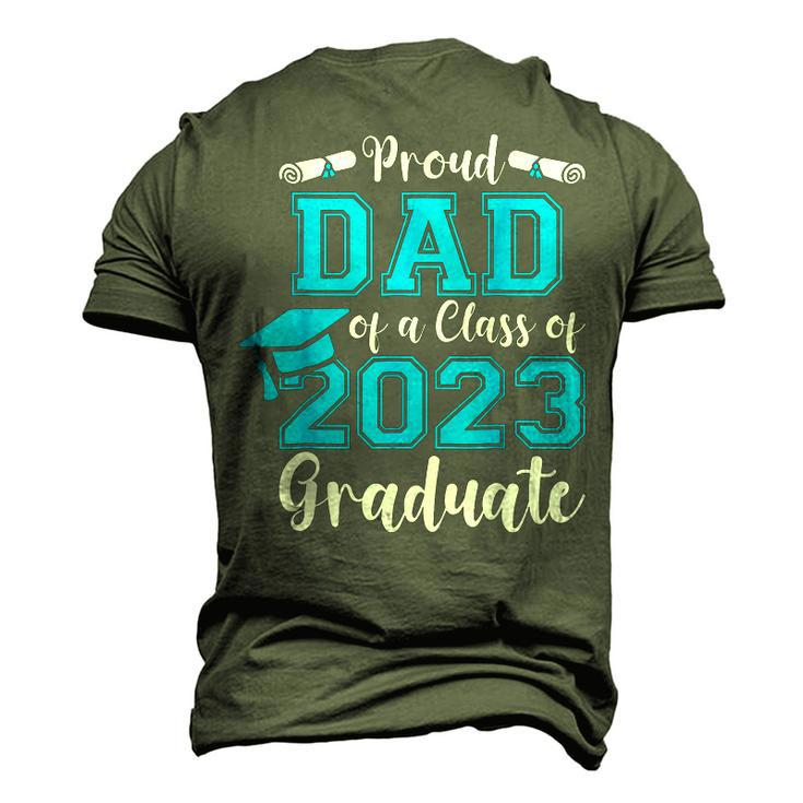 Proud Dad Of A Class Of 2023 Graduate Senior 23 Graduation Men's 3D T-shirt Back Print
