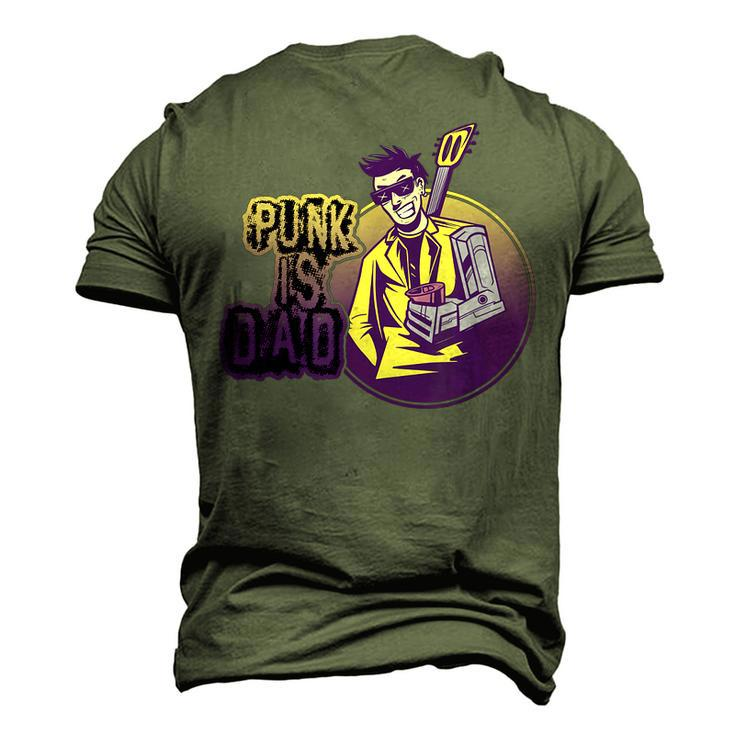 Punk Is Dad Punk Rock Music Punk Rocker Men's 3D T-Shirt Back Print