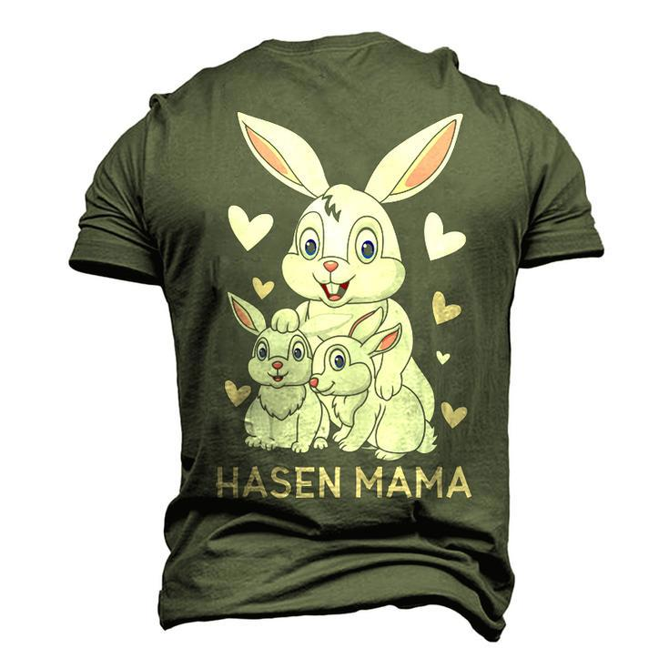 Rabbit Mum Cute Bunny Outfit For Girls Men's 3D T-Shirt Back Print