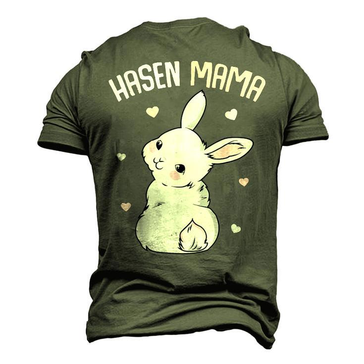 Rabbit Mum With Rabbit Easter Bunny Men's 3D T-Shirt Back Print