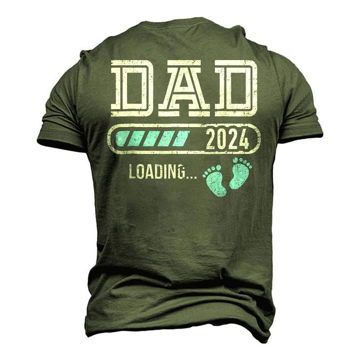 Soon To Be Dad Est 2024 Fathers Day New Dad Vintage Mens Men's 3D T-shirt Back Print