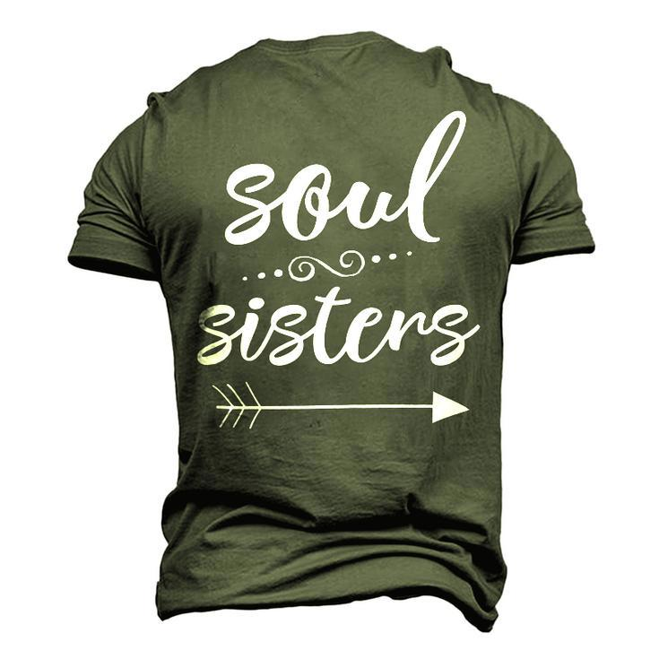Soul Sisters Bestfriend Sister For Sister Men's 3D T-Shirt Back Print