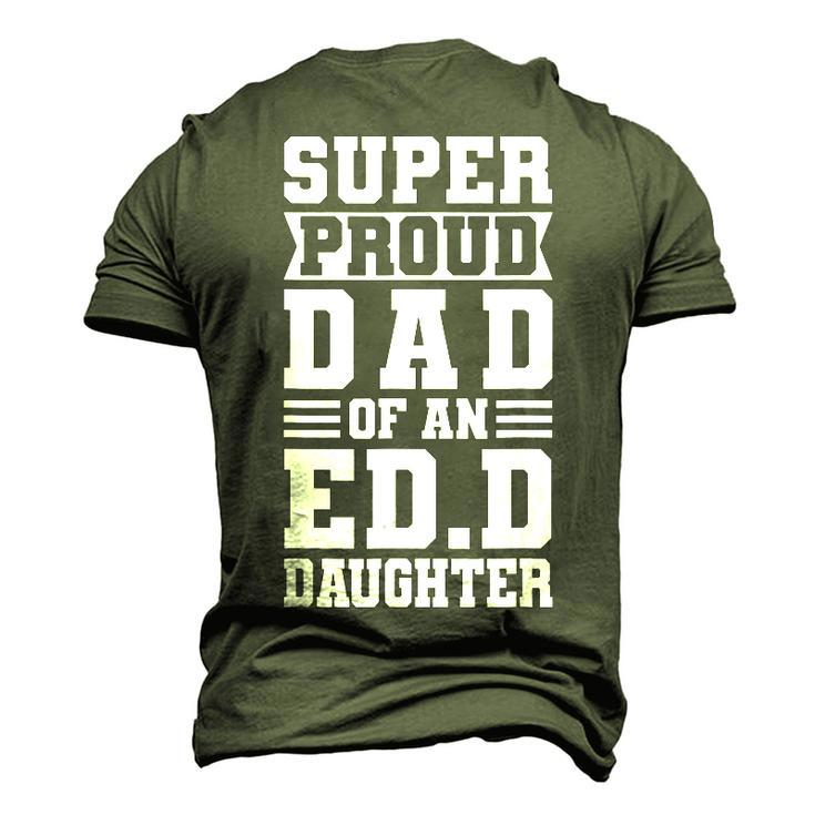 Super Proud Dad Of An Edd Daughter Fathers Dad Men's 3D T-shirt Back Print