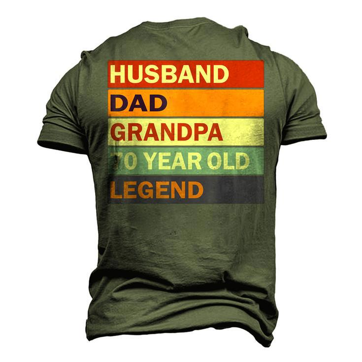 Vintage 70Th Birthday Saying For 70 Year Old Dad And Grandpa Men's 3D T-shirt Back Print