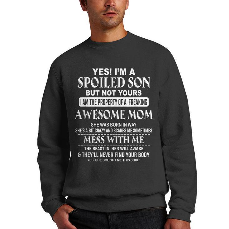 Freaking Awesome Mom She Was Born In May  Gifts For Mom Funny Gifts Men Crewneck Graphic Sweatshirt