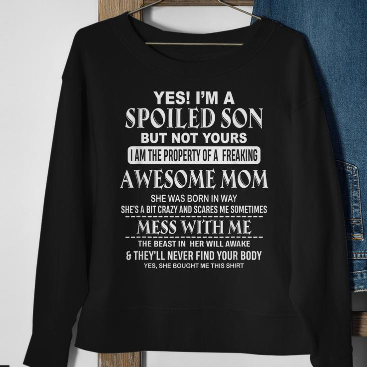 Freaking Awesome Mom She Was Born In May Gifts For Mom Funny Gifts Men Crewneck Graphic Sweatshirt